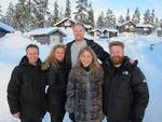 ’Hammerslag’ drog i ugens løb nordpå for at gætte priser på ganske luksuriøse skihytter i Norge og Sverige. Foto Kurt Rasmussen