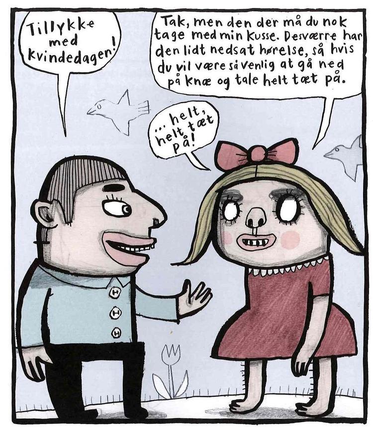 46-årige Nina Hemmingssons striber er publiceret i bl.a. Aftonbladet, og hun har flere udgivelser bag sig. ’Du vil ha’ mig’ er hendes første på dansk. Nina Hemmingsson