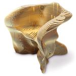 Slice Chair: 300 kilo vejer Mathias Bengtssons stol af laserskårede metalplader. Den er ikke skabt til dagligstuen, men som en undersøgelse af stolens udtryk. Alastair Halfhide 