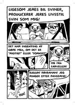 Jyrki Nissinens 'Borgtron' er energisk, rå og lattervækkende, mens finnens streg er fandenivoldsk. Tegning fra bogen 