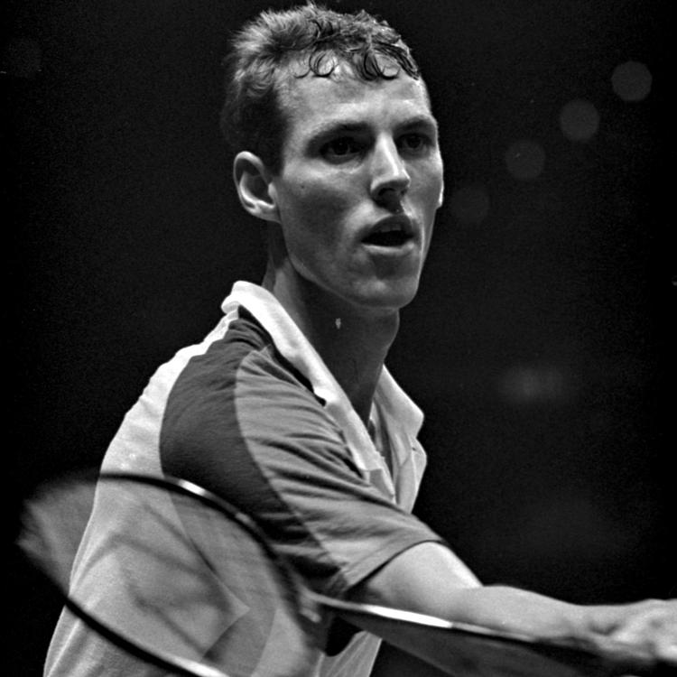 Også i 1988 var Morten Frost med i All England Mesterskaberne i badminton. Her spiller han mod Eddy Kurniawan fra Indonesien. Morten Langkilde