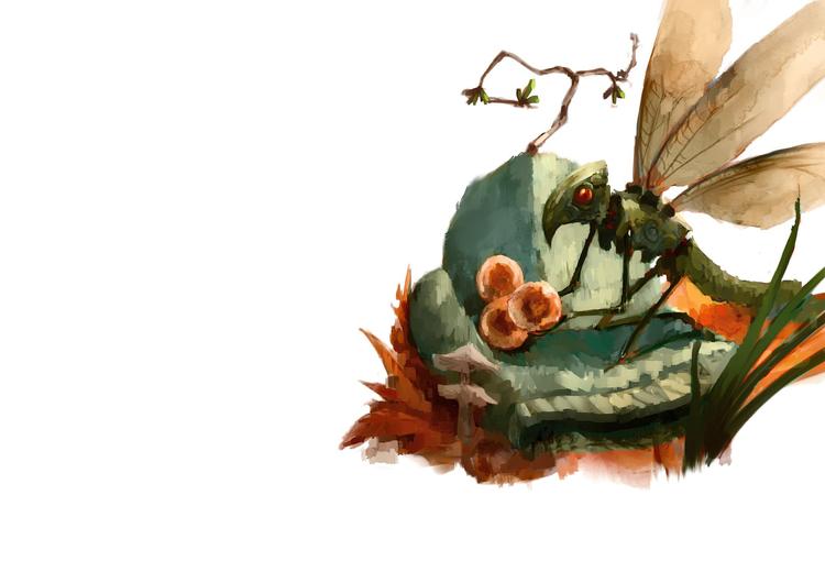 Illustrator Aske Schmidt Rose, der er nyuddannet fra Koldings Designskole, har tegnet skoven, præcis som den er: fuld af liv.  Fra bogen