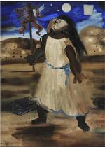 Candido Portinari: 'The Scarecrow (The Half-Wit)', (1940). Ejet af The Mecer Art Gallery. 