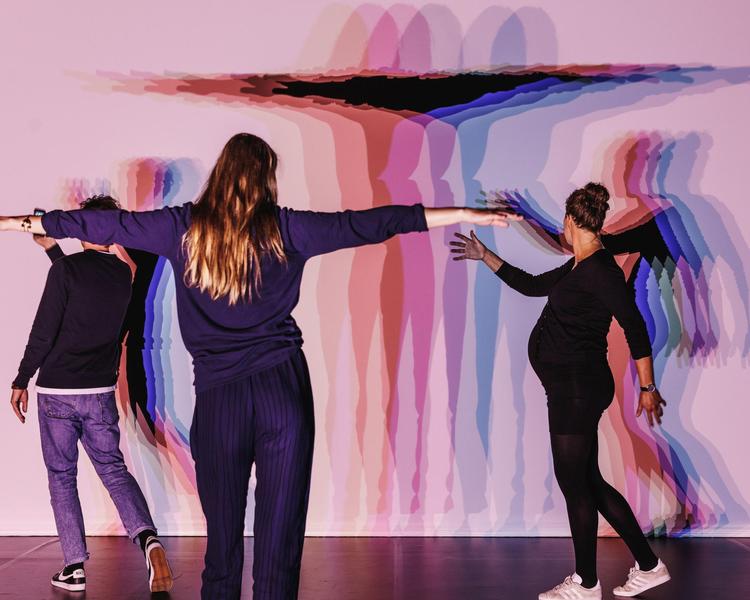 Folk begynder straks at folde vingerne ud, når de træder ind i Olafur Eliassons ’Multiple Shadow  House'. DAC