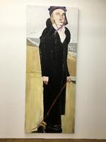 Britiske Chantal Joffe benytter sig af et anderledes format i portrættet af 'Emily', der ser ud, som om det er malet af en kæmpe.  