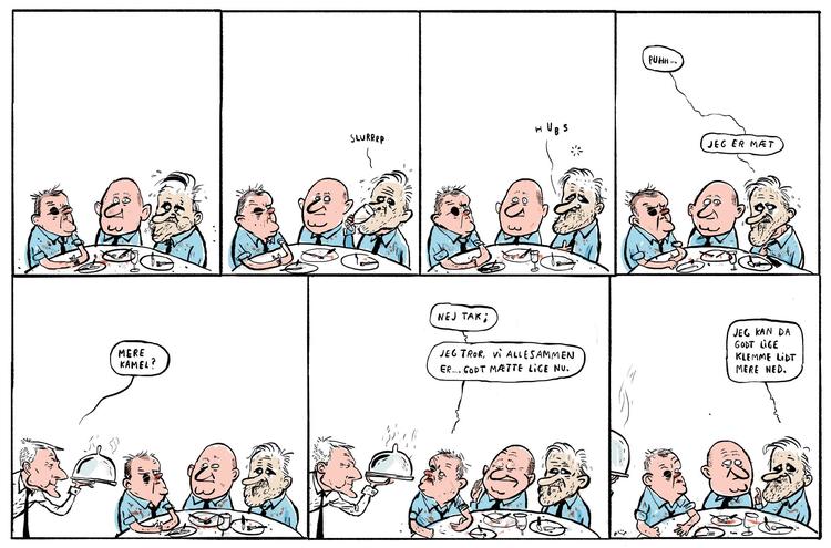 Philip Ytournels tegneserie om regerings problemer med at holde deres valgløfter har i dag vundet Pentel-Prisen for årets bedste bladtegning.  