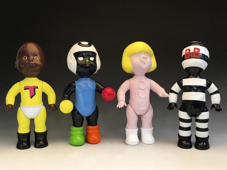 Trenton Doyle Hankocks værker udstilles på nogle af verdens største museer og kan i øjeblikket opleves på særudstillingen 'Moundverse Infants' på Temple Contemporary i Philadelphia. Moundverse Infants, Trenton Doyle Hancock, Temple Contemporary, Tyler School of Art