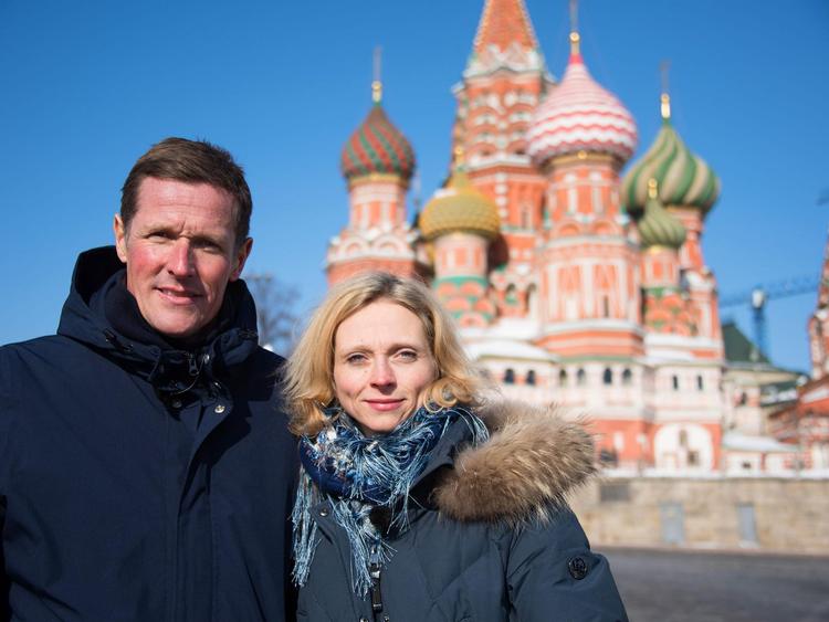 DR har i serien ’På udebane i Rusland' sendt Peter Møller med journalist Matilde Kimer til Rusland.  Lau Kræn Svensson