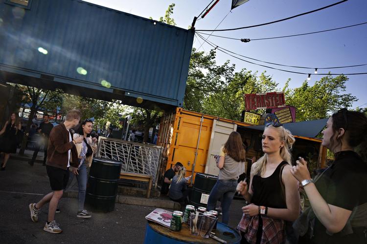 Volume Village skal ligge i nærheden af det allerede eksisterende miljø med containere og barer. Foto Martin Lehmann