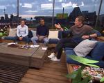 Flemming Povlsen, Mikkel Bischoff og Peter Møller i DR’s studie i Aarhus.  DR