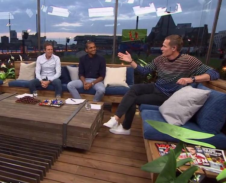 Flemming Povlsen, Mikkel Bischoff og Peter Møller i DR’s studie i Aarhus.  DR