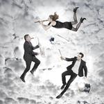 Peter Navarro-Alonso, Bolette Roed og David Hildebrandt (fra venstre) skubber Vivaldi helt op i nutiden med høj puls og overraskende idéer.  Pr-foto: Thomas Rockall Muus Rockall Muus