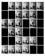 I samlingen af fotografier ’Patchwork’ følger vi, hvordan Hilla Kurki klipper sig fri af den sorte kjole, stykke for stykke. Men i serien er der interpoleret sorte huller, der gør fortællingen til et fragment. Her og der savner vi et billede, og måske er det dette uundgåelige tab, som værket skal minde os om.  Hilla Kurki