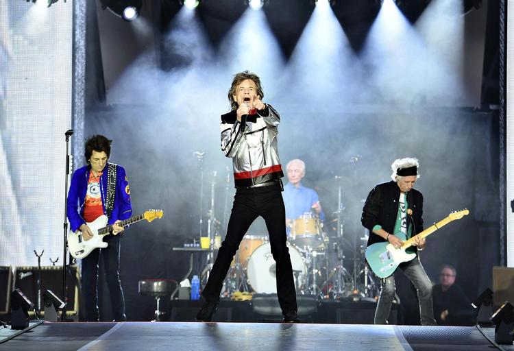 Sir Mick Jagger stod også forrest, da The  Rolling Stones i maj i år gav koncert på The London Stadium i Queen Elizabeth Olympic Park.   Ian West/AP/AP