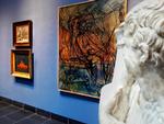De dansende streger i Francis Picabias maleri 'Olyras' fra 1931 samler sig til kvindeansigter. Værket var en gave til Asger Jorn og kan lige nu ses på J.F. Willumsens Museet i selskab med værker fra Willumsens og Thorvaldsens samlinger. Willumsens Museum