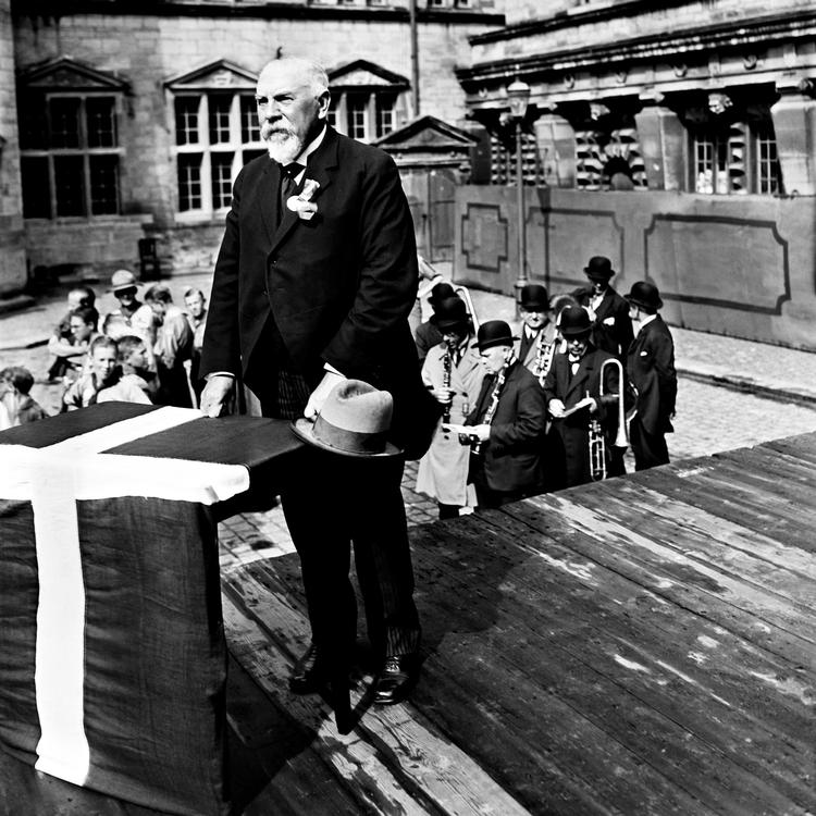 Jens Jensen sluttede sit faglige og politiske liv med at være overpræsident i København.  Holger Damgaard /POLFOTO