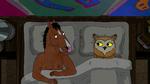 Da BoJack og uglen Wanda går fra hinanden, spørger hun, hvad der skete med dem. »Det samme, der altid sker: Du kendte mig ikke, så forelskede du dig i mig, og nu kender du mig«, svarer han. Netflix