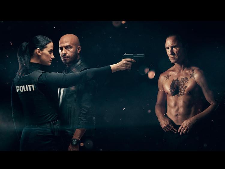Lars Ranthe er den 
letantændelige, psykopatiske 
rockerboss i den bande, som 
infiltreres af krigeren CC, spillet af Dar Salim. Karoline Tiara Lieberkind/TV2
