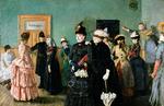 Sidst i 1800-tallet havde politiet travlt, både med at kontrollere ’offentlige  fruentimmere’ og beslaglægge usædelig kunst. Den norske maler og forfatter Chr. Krohgs bog om en prostitueret,  ’Albertine’, blev beslaglagt, og hans  maleri af hende underlagt udstillingsforbud. Han udstillede i stedet billedet privat.   Foto fra bogen