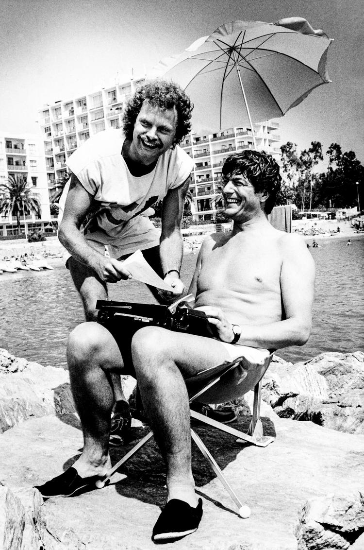 Ole Stephensen (th.) i 1986 med sin gamle makker Jarl Friis-Mikkelsen. Arkivfoto: Mogens Berger 