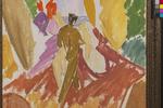 Sådan ser Edvard Weies ’Faun og nymfe’ fra 1940-41 ud i dag! Statens Museum for Kunst erhvervede det store  maleri (200 x 154 cm) i 1943, dengang nymfen endnu var mørkhåret. Det har tidens gang og især lyset ændret ved. SMK