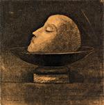 ’Hovedet af en martyr’ af Redon fra 1877. 