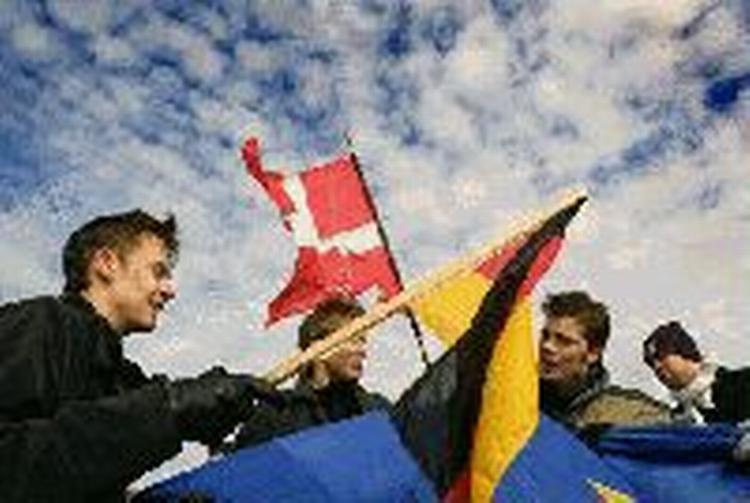 Danmarks indtræden i Schengensamarbejdet blev markeret flere steder. Foto: Jakob Carlsen 