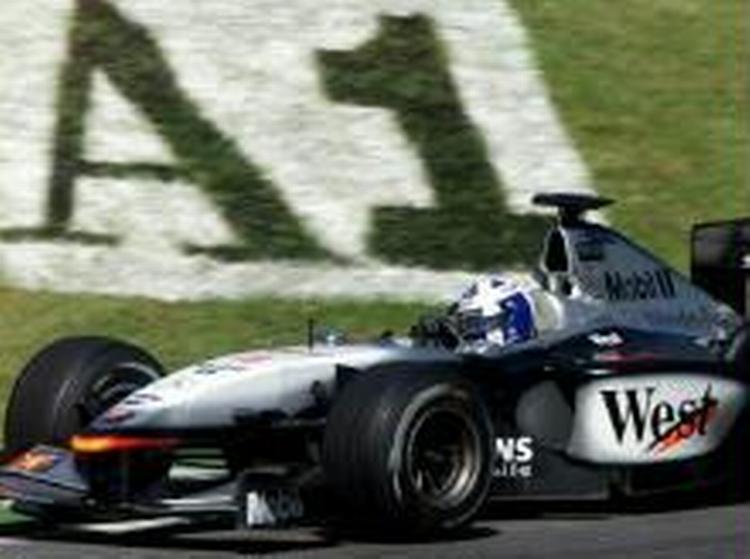 David Coulthard i vinderbilen. Foto: AP 
