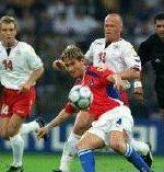Pavel Nedved er ankelskadet. Foto: Lars Poulsen 