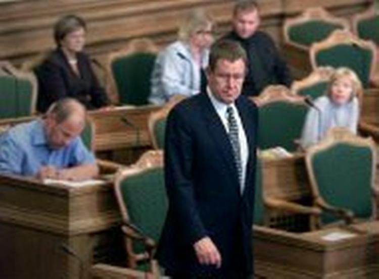 Statsministeren under afslutningsdebatten. Foto: Finn Frandsen 