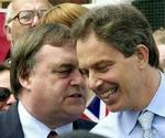 Vicepremiereminister John Prescott og Tony Blair. Foto: AP 