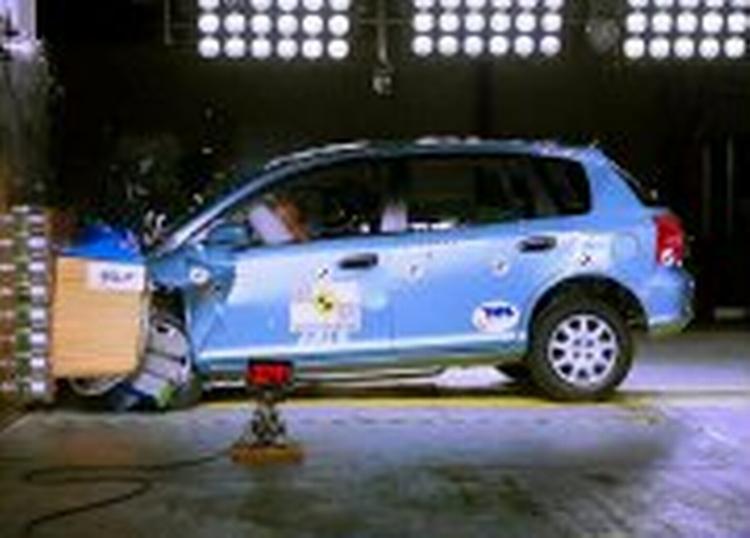 Den nye Honda Civic er meget skånsom mod fodgængere i en kollision. Foto: Euro NCAP 