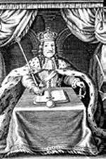 Portræt af Christian V fra Norske Lov, 1687 