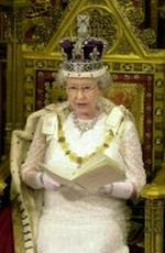 Ordene kom fra den officielle åbningstaler, dronning Elizabeth, men de var skrevet af Tony Blair. Foto: AP 