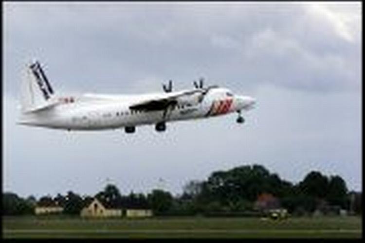 Et SAS-fly letter fra Københavns Lufthavn. Foto: Thomas Borberg 