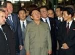 Nordkoreas leder Kim Jong Il på besøg i Rusland. Foto: AP 