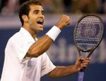 »Jeg har aldrig spillet bedre«, sagde en glad Sampras. - Foto: AP 
