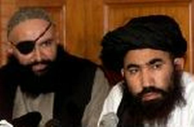 Taleban-ambassadør Abdul Salam Zaeef trak atter bin Laden-esset. - Foto: AP 
