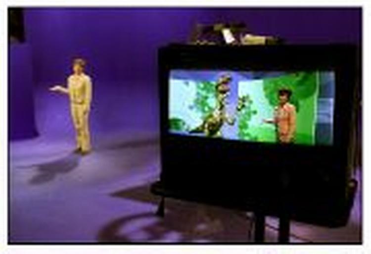 Virtuelt, grænsesprængende tv i 'Viden om'. - Foto: Kim Nielsen 