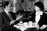 Castella (Jean-Pierre Bacri) modtager undervisning - og inspiration - fra den modne skuespillerinde Clara Deavaux (Anne Alvaro). - Foto fra filmen. 