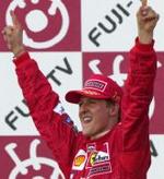 Michael Schumacher sikrede sig søndag sit fjerde verdensmesterskab. - Foto: AP 