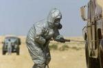 Britiske soldater tjekker køretøjer for bioterror i Egypten. - Foto: AP 