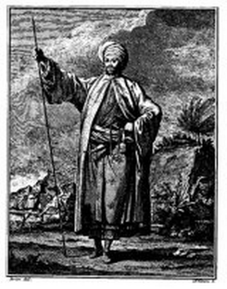 Carsten Niebuhr i araberdragt 