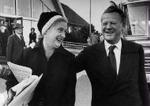 Ninka og Jens Otto Krag 30.11 1972. Foto: Polfoto 