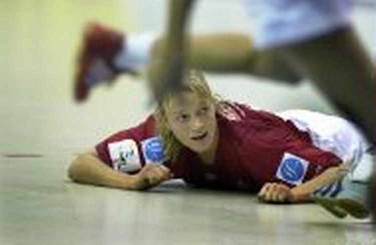 Pernille Hansen i kampen mod Frankrig. - Foto: Kim Agersten 