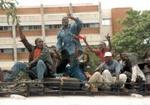 Tilhængere af Levy Mwanawasa jublede i hovedstaden Lusaka. - Foto: AP 