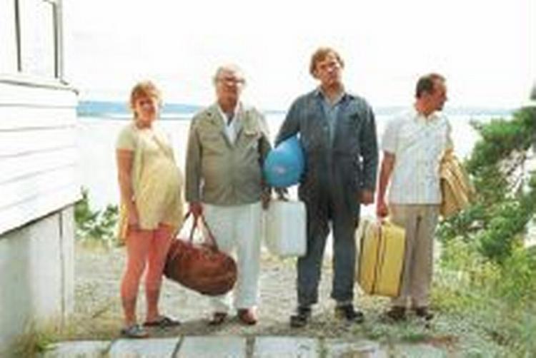 Fra venstre præsenterer norsk film: Reidun, Alfons, Kjell Bjarne og Elling. Overboen, Poeten og de to norske tosser på hyttetur. - Foto: Terje Rygg &amp;amp; Anne Lise Flavik. 