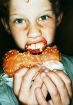 barn spiser fastfood