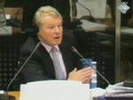 Paddy Ashdown i retten i Haag fredag. - Foto: AP 