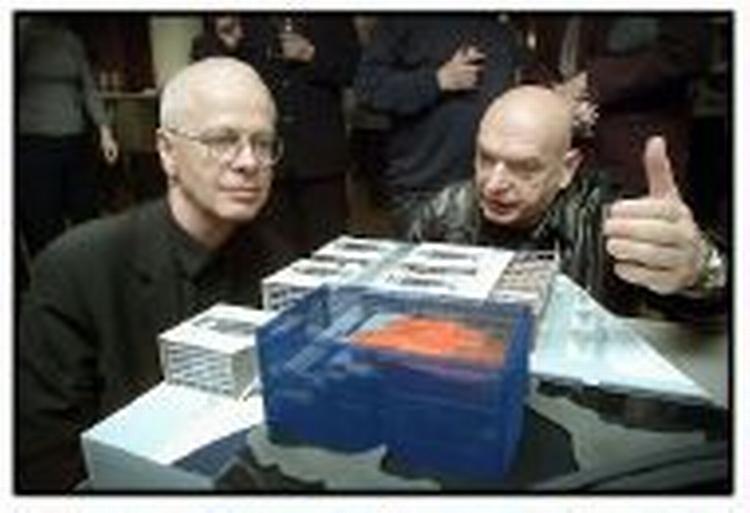 Den franske artitekt Jean Nouvel og hans vinderprojekt. - Foto: Morten Langkilde 